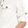 Marc Cain Collections jakke i linen off white NC3162W47 110 3