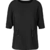 Marc Cain Sports bluse rund hals sort