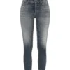Cambio Piper short graa denim