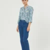 PBO Bali blouse silke light blue