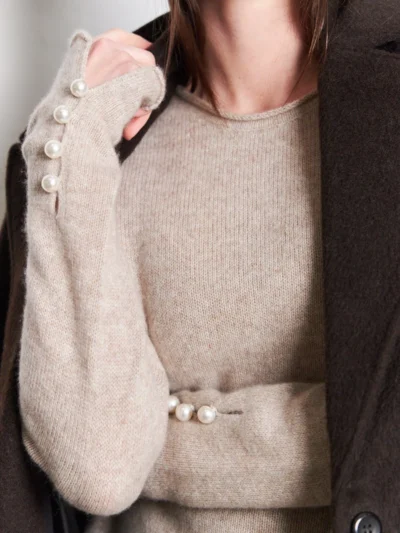 OTAY Abbelone Cashmere Sweater Sand 1