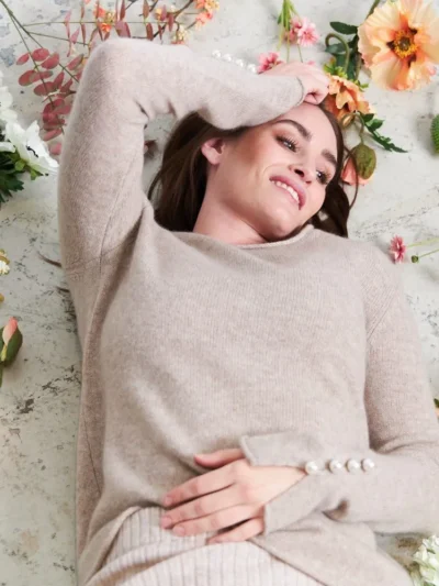 OTAY Abbelone Cashmere Sweater Sand 2