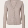 OTAY Stella Cashmere Cardigan i sand 1