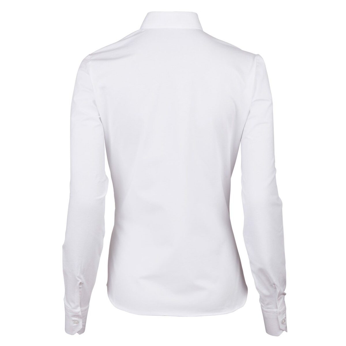 Stenstroems Salma Slim Shirt White Jersey Back 1