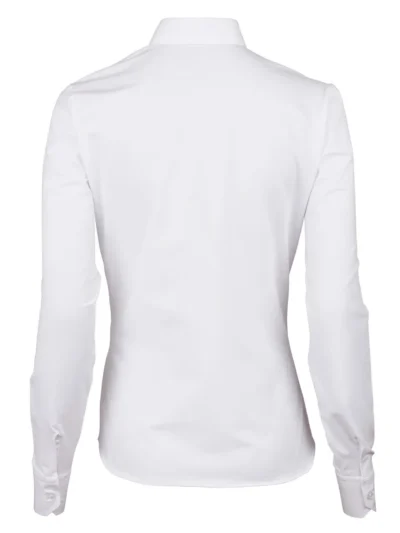 Stenstroems Salma Slim Shirt White Jersey Back 1