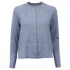 Stenstroems Ammie Merino Cardigan Light Blue