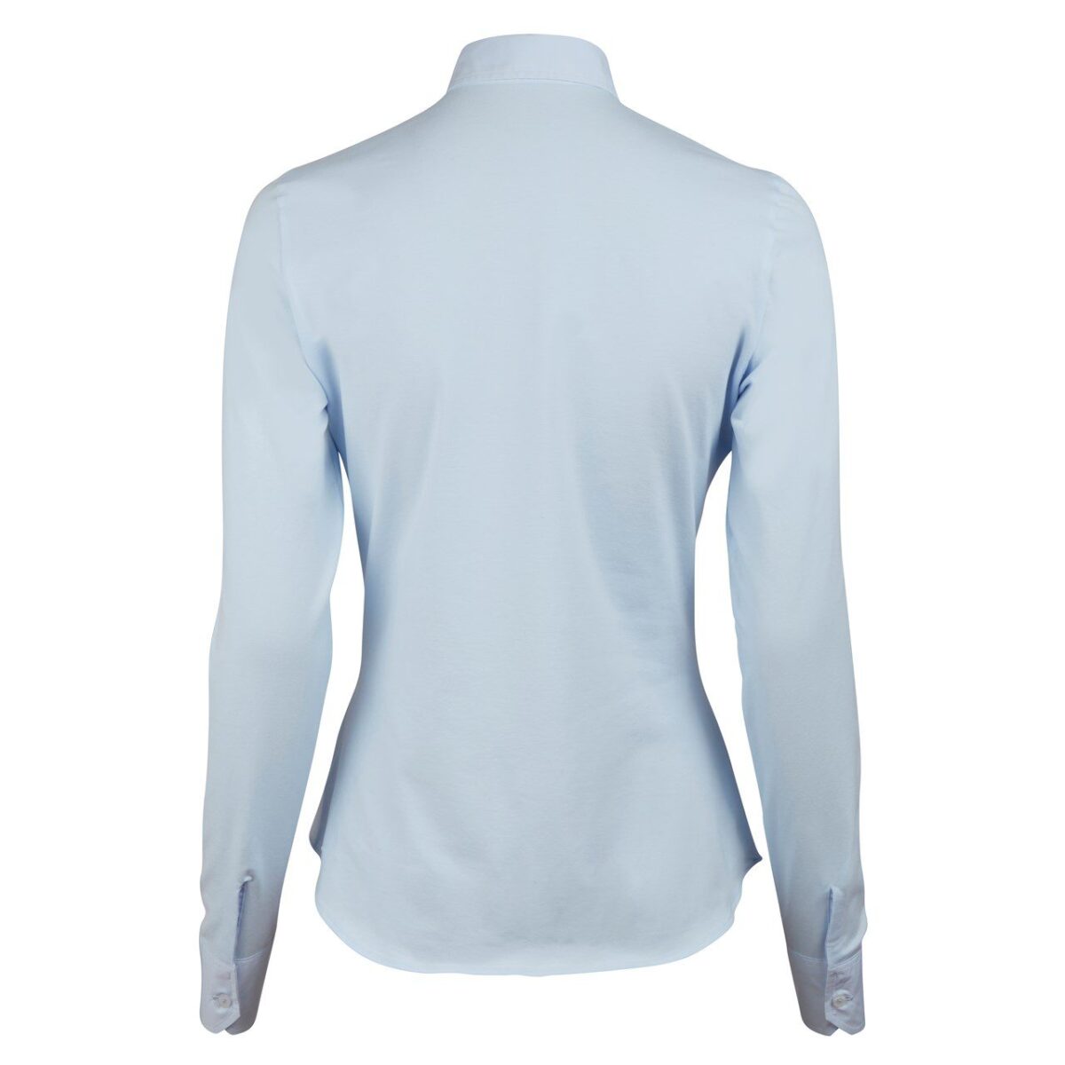 Stenstroems Salma Shirt Light Blue with Jersey back 1