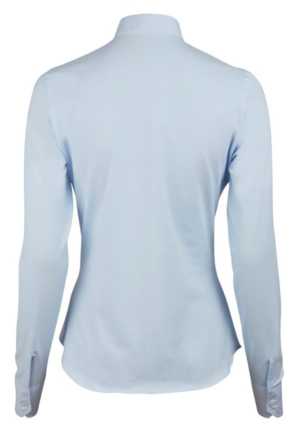 Stenstroems Salma Shirt Light Blue with Jersey back 1