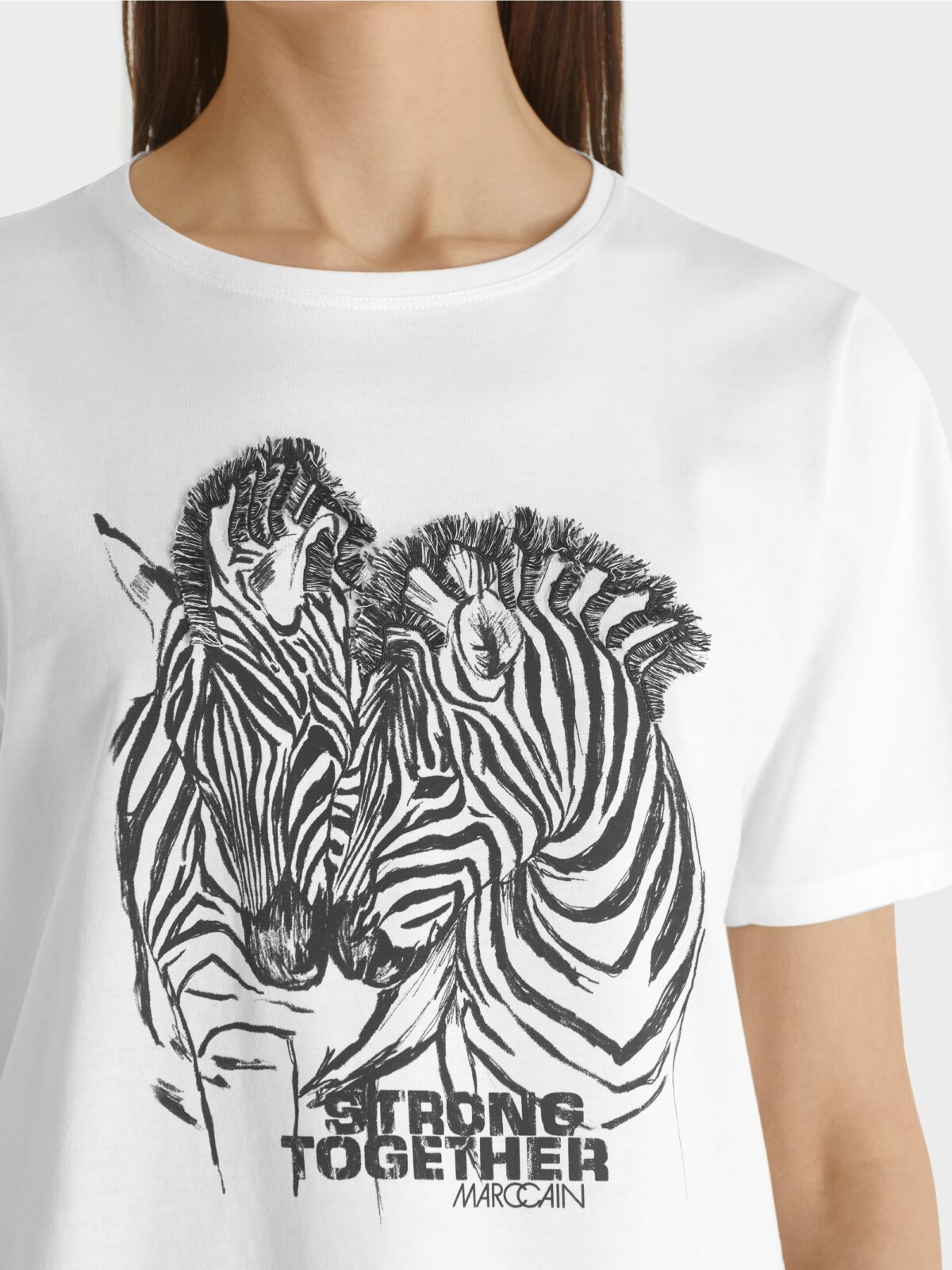 Marc Cain Sports T shirt med Zebra motiv 2
