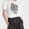 Marc Cain Sports T shirt med Zebra motiv