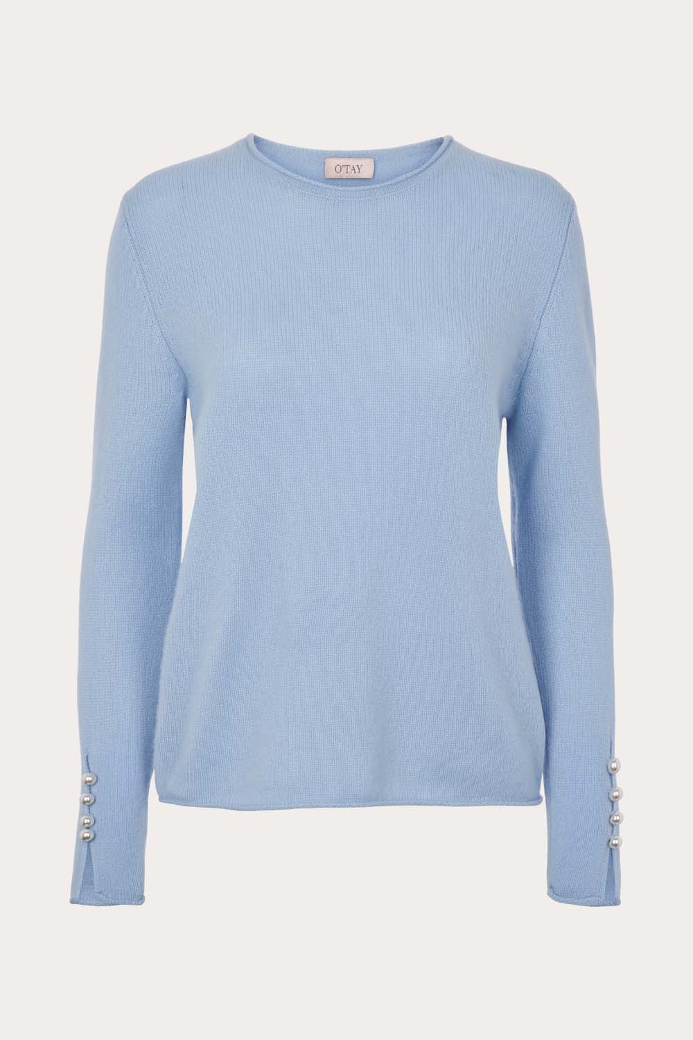 OTAY Abbelone Cashmere Sweater Sea Blue 1