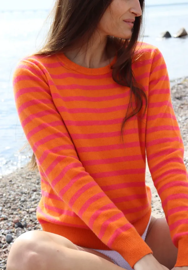 OTAY Rinna Sweater Sunset Hot Pink 1