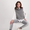 Monari strik vest Grey Melange 2