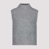 Monari strik vest Grey Melange 5