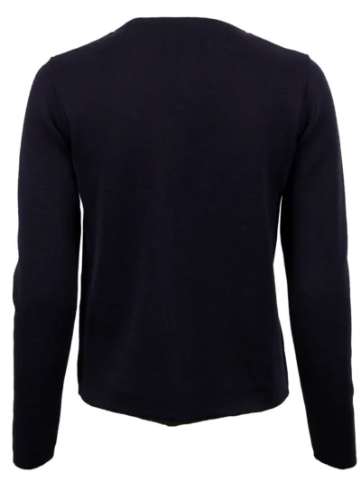 Stenstroems Stina Navy Merino Cardigan 1