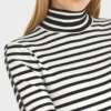 Marc Cain Sports T shirt stribet sort hvid 2