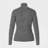 Marc Cain Sports T shirt stribet sort hvid 5