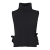 Stenstroems Dilara sort vest Merino uld