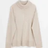 Davida Double Collar Wide Sweater Light Beige