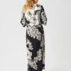 Dea Kudibal HELGA Big Floral Coal silkekjole 1