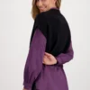 Monari strik vest i sort 1