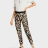 Marc Cain Sports elastiske bukser i leopard moenster