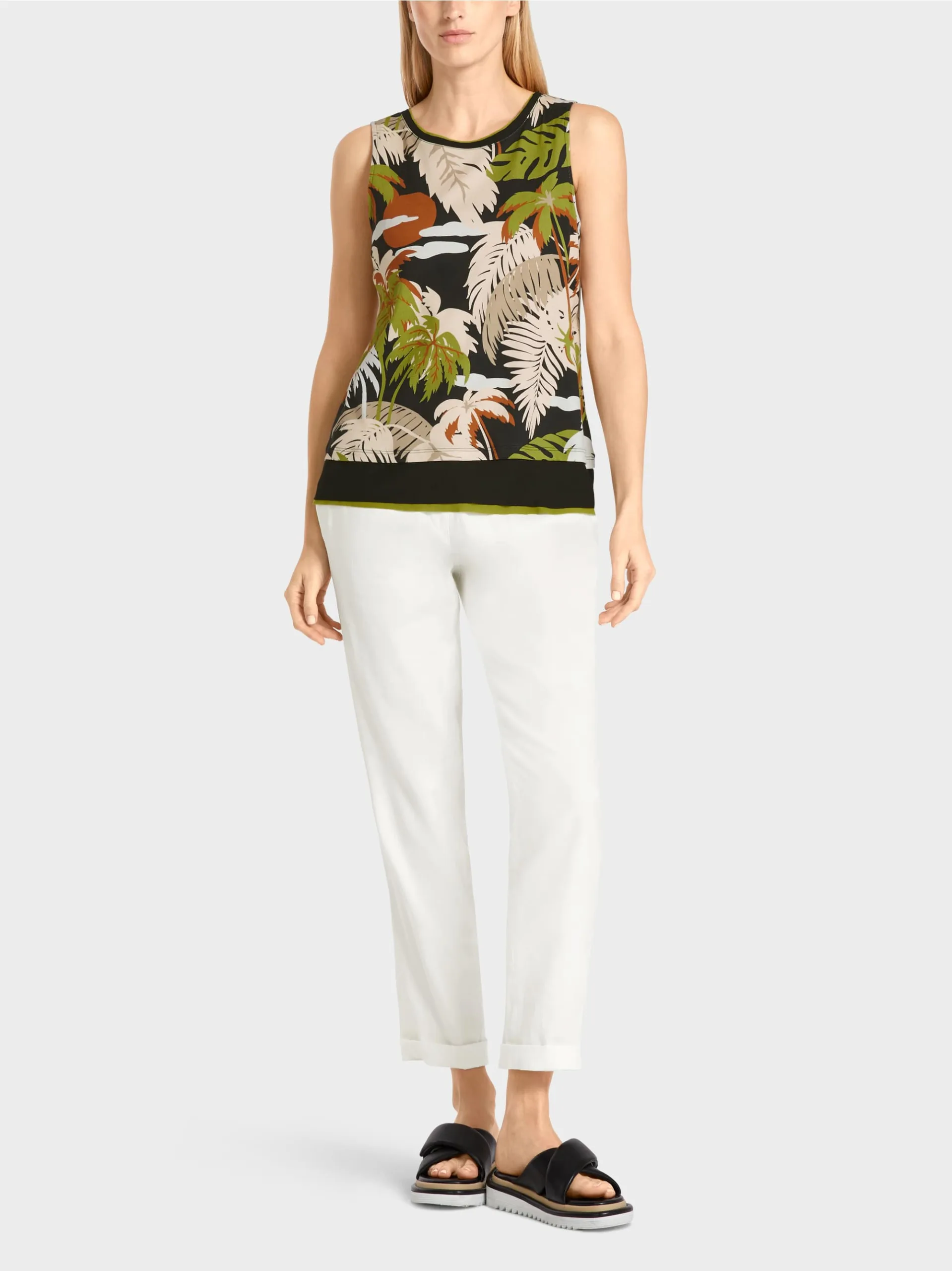 Marc Cain Collections top med tropisk print