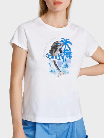Marc Cain Sports T shirt med print scaled