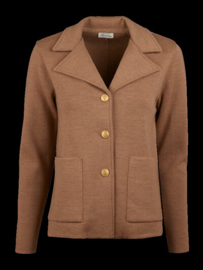 Stenstroems Dea Lys beige cardigan i merinould