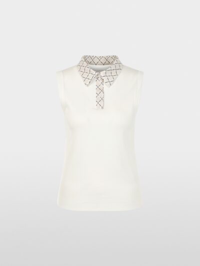Marc Cain Sports polo top - råhvid
