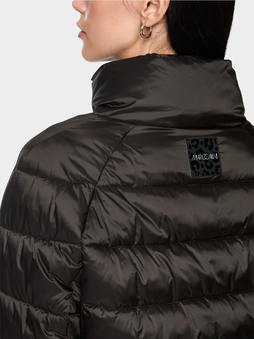 Marc Cain Additions quiltet jakke - mørkebrun - Billede 7