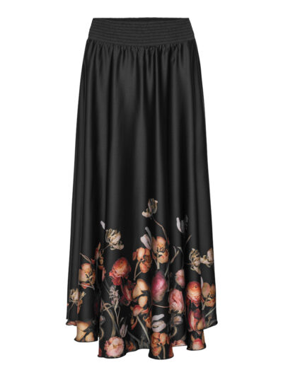 Karmamia Savannah nederdel – black blossom
