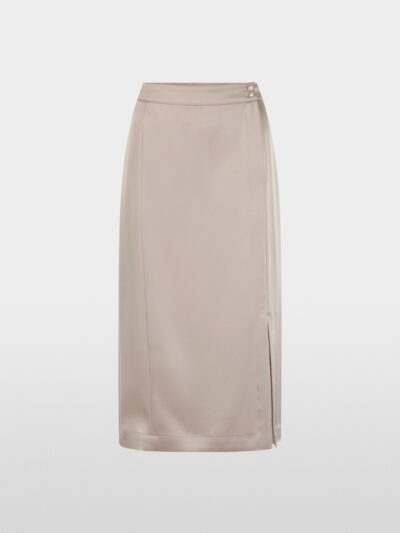 Marc Cain Additions satin midi nederdel - taupe